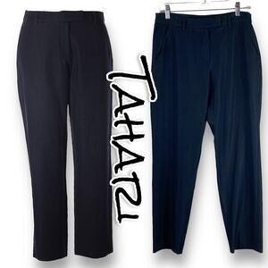 Tahari Navy Blue Lightweight Trouser Pants Womens Size 4